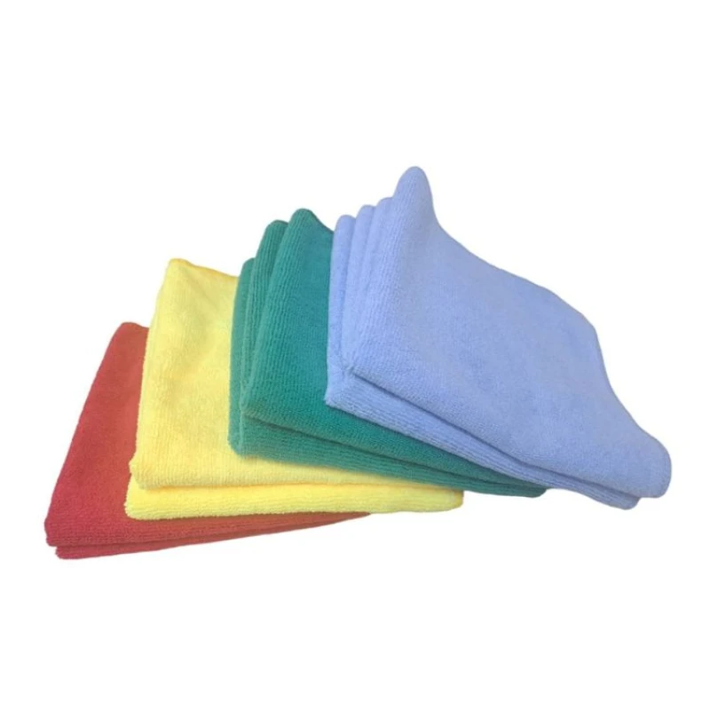 Toalla de cocina limpia de microfibra colorida