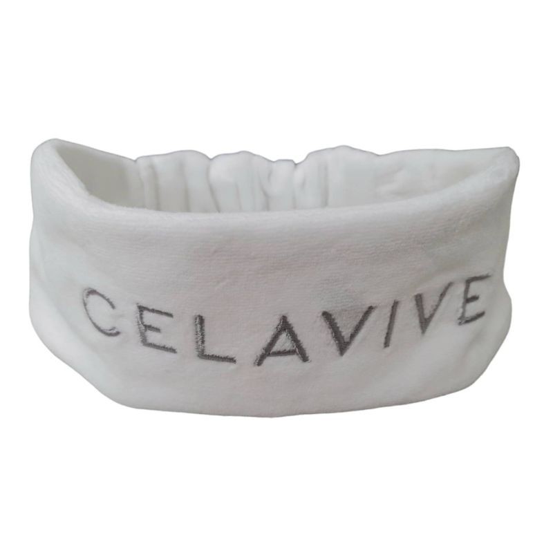 Ultrasoft polyester 2 layer SPA headband  logo embroidery