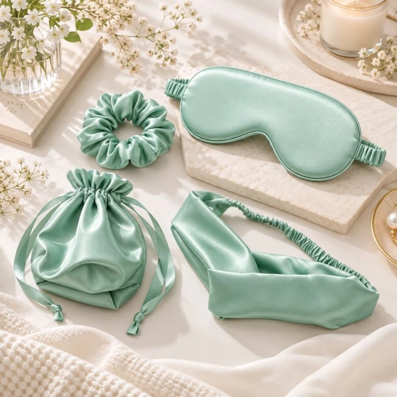 Silk Sleep Mask Set for Women – Soft Luxury Eye Mask Gift Set