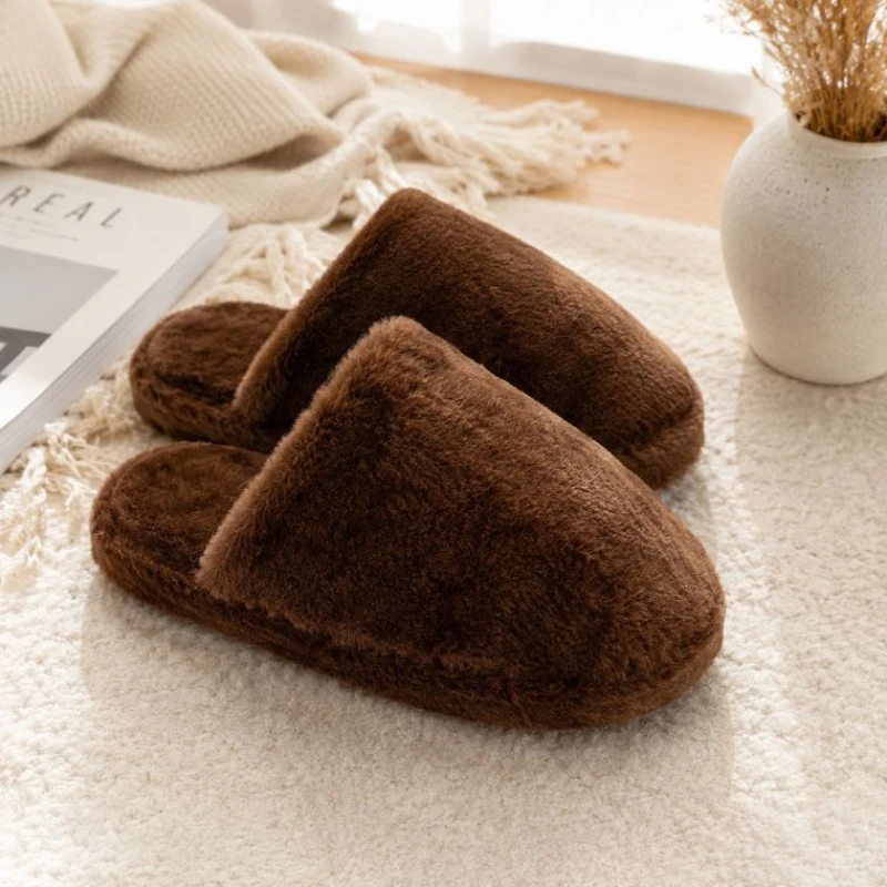 Plush Slippers made with plush materials for a warm and comfortable feel