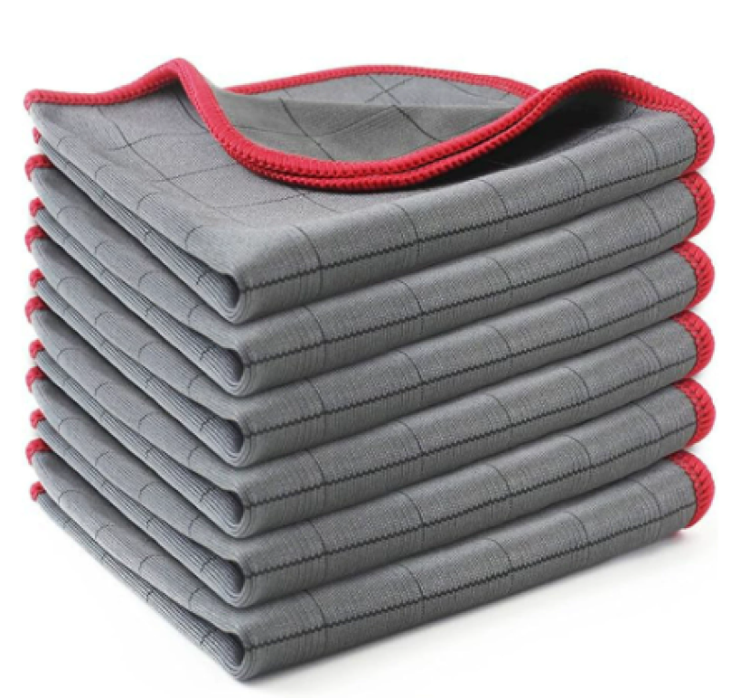 Bamboo fiber with microfiber cleaning cloth