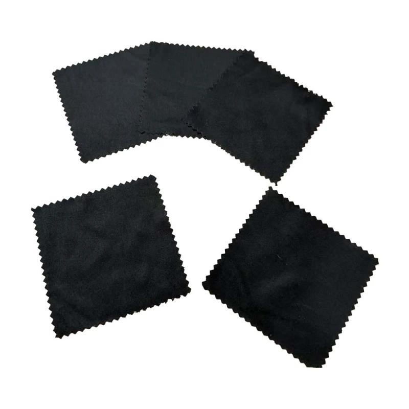 Paño de limpieza negro para pulido de lentes 3c