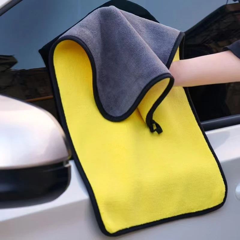 Coral fleece car microfiber towel 2 layer