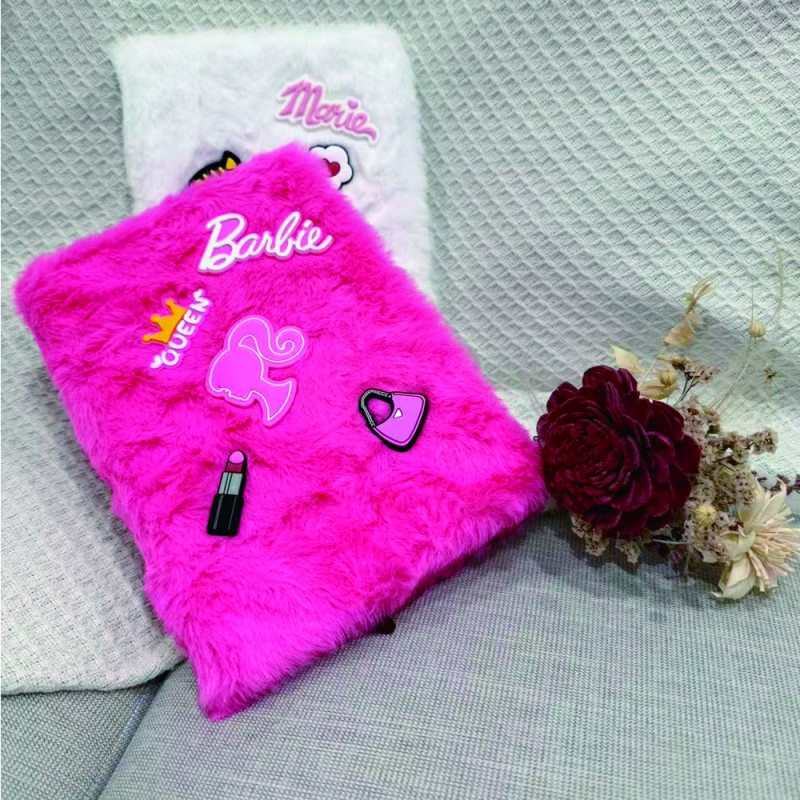 Hot pink with customized PVC label journal