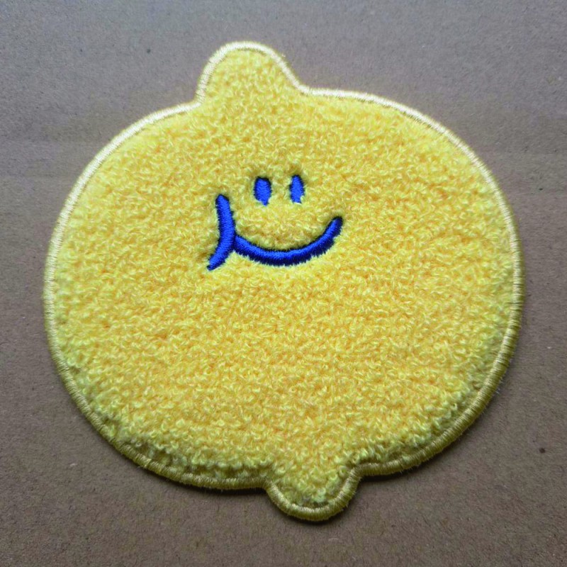 Lemon Chenille Stitch coasters