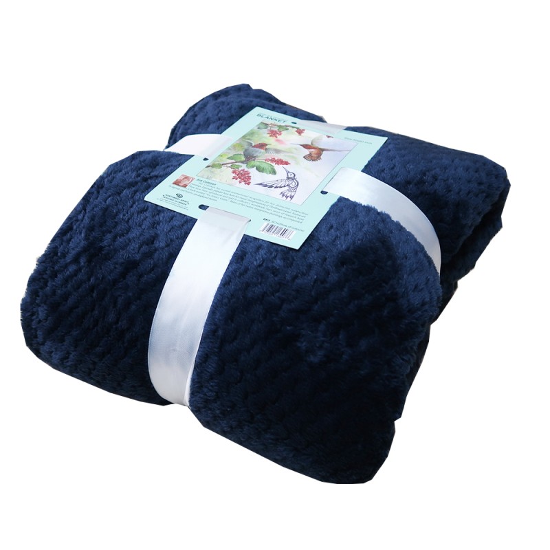 Deep color soft and warm flannel custom blanket