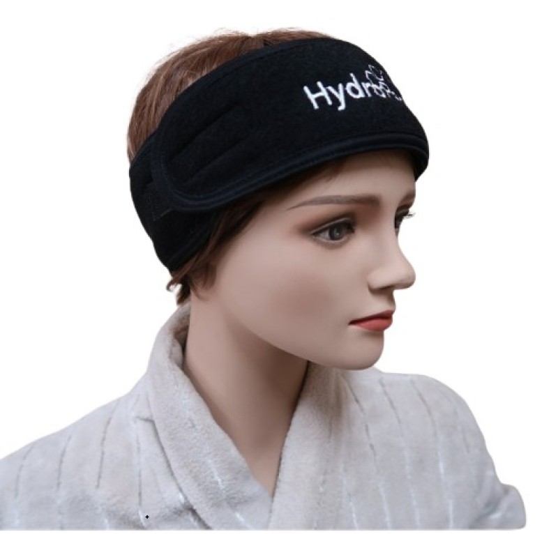 Polyester custom embroidery logo headband for SPA