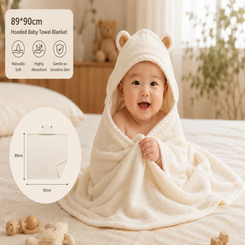 Bamboo hooded towel for toddler soft and good quality_copy0001