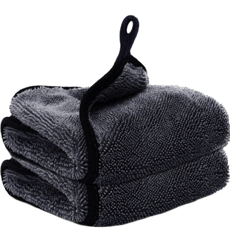 Twisted loop microfiber car cloth